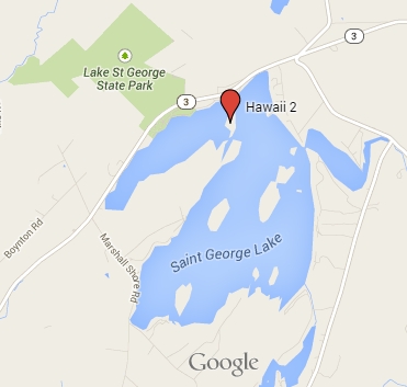 Hawaii 2, aka Birch Island, from Google Maps