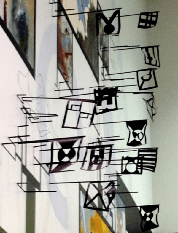 Areal Density, an installation by Susan Murrell in PDX Terminal A