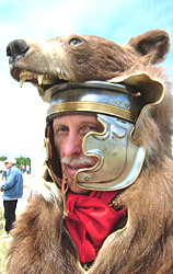 Commander Marsallas with a Bear (Ursus) pelt over his Gallic-C helmet.