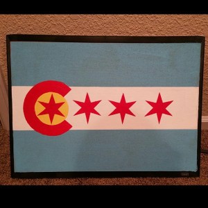 Colorado/Chicago flag.  By @hannah14620 (from Instagram).