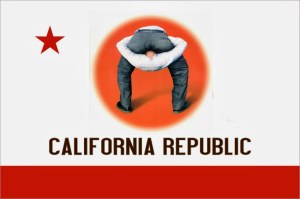 The republic with its head up it's rear.