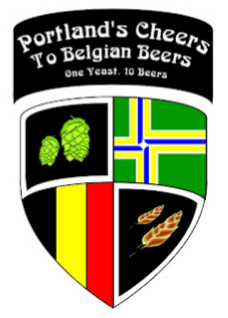 Logo of the Portland Belgian Beer Challenge, Rock Bottom Brewery, April 10, 2012.