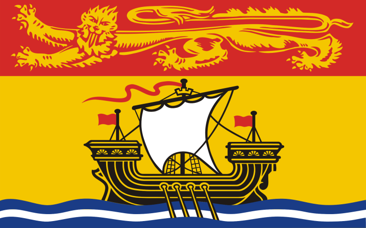 The flag of the Canadian Maritime province of New Brunswick.  Adopted 24 February 1965.