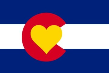 RagePaints @ Etsy markets this Colorado Heart Flag sticker.