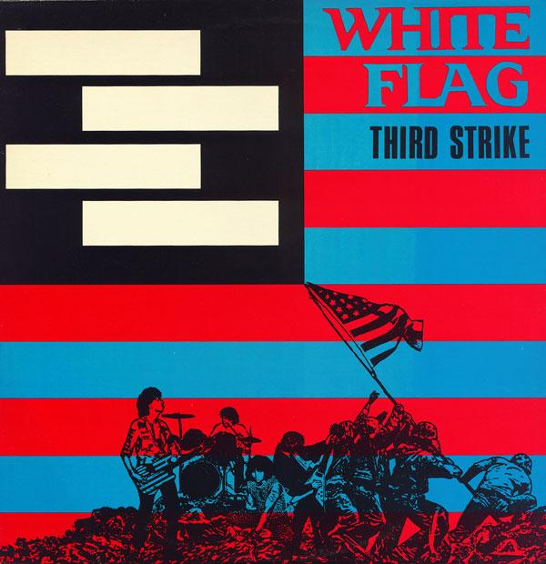 The cover art for their Third Strike album is a nice mash-up of the US flag, the famous photo of the flag raising on Iwo Jima, and their four-bar logo (the inverse of their anti-namesake's, Black Flag).