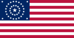 One of the designs used for the 38-star US flag.