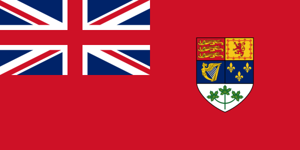 Canadian red ensign, 1921 - 1957.
