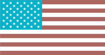 Flag of the United States of America, as of 1 April 2015.