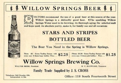 Advertisement for Stars and Stripes beer, which the Supreme Court agreed violated 