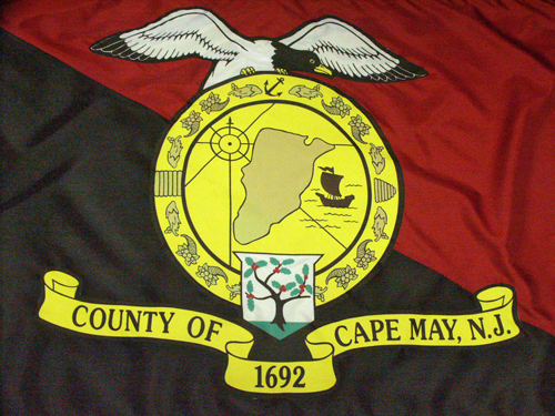Flag of Cape May County, New Jersey.