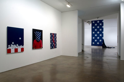 Hans Haacke - installation view of State of the Union, Paula Cooper Gallery, NY, 2005