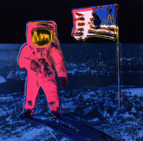 Andy Warhol - Moonwalk (1987). Pink version.