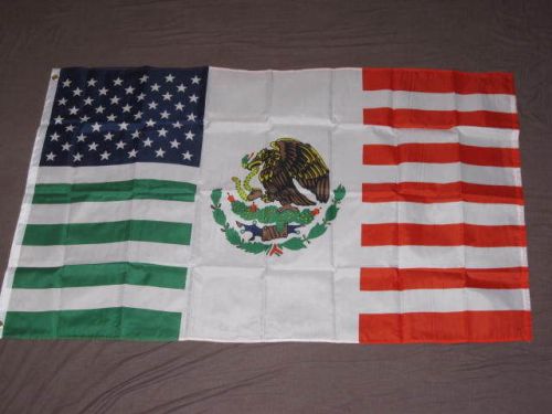 USA Mexico Friendship flag, design copyright Flags Importer Corporation.