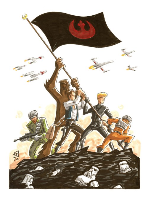 Star Wars Iwo Jima, by Otis Frampton on deviantart.com.