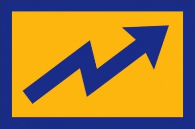 Rachel Berger's proposal symbolizes changing fortunes: "the story of [SF] has never been flat". It can be hung with the arrow ascending, or descending, depending on the flyer's mood.