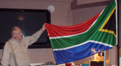 The exception that proves the rule:  David Ferriday admires how South Africa’s flag uses all six basic flag colors to profoundly meaningful effect.