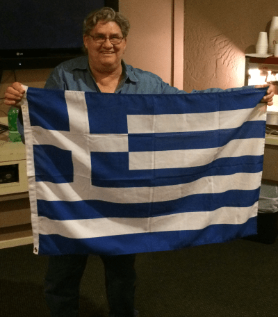 Patrick Genna sympathizes with the current plight of the Greeks.